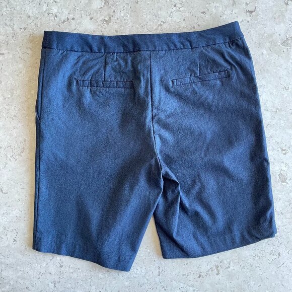 Mario Serrani Italy Women's Comfort Stretch with Tummy Control Blue Shorts, Sz 8 - Picture 2 of 7